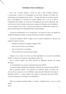 &Eacute;tude des postes de distribution MT/BT