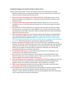 10 Election Strategies from Marcus Cicero's 'How to Win Elections'