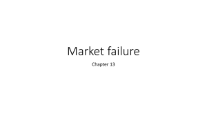 Market Failure Chapter 13: Economics Concepts