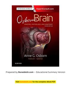 Osborn's Brain 2nd Ed: Imaging, Pathology, Anatomy Summary