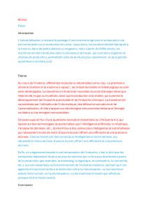 R&eacute;volutions Industrielles et Industrialisation