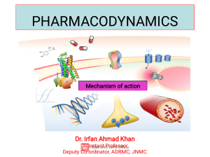 Pharmacodynamics: Mechanism of Action Lecture Notes