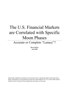 U.S. Financial Markets & Moon Phases: Research Paper