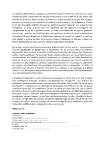 Mod&egrave;les d'essais sur l'&eacute;ducation et la soci&eacute;t&eacute;