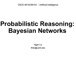 Probabilistyczne Uzasadnianie: Sieci Bayesa &ndash; Kurs AI