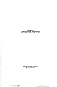 1958 American Institute of Chemical Engineers Publication
