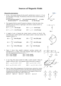 Sources of Magnetic Fields: Physics Problems