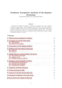 Nonlinear Asymptotic Analysis of the Kapitza Pendulum