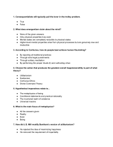 Philosophy Multiple Choice Quiz