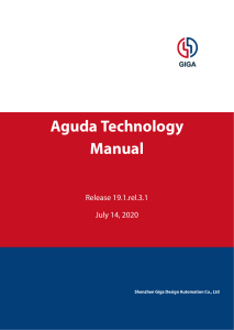 Aguda Technology Manual 19.1.rel.3.1 - EDA Tool Documentation