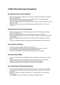 Coffee Shop Business Questions: Startup & Financial Planning