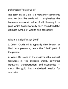 Definition of Black Gold: Crude Oil Explained