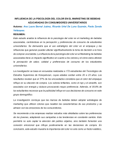 Influencia del color en marketing de bebidas azucaradas