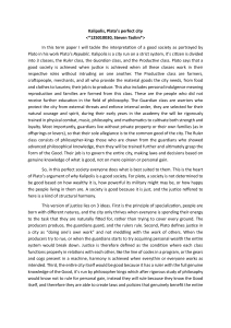 Plato's Kalipolis: Analysis of the Perfect City