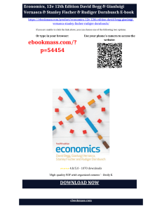 Economics 12th Edition Textbook by Begg, Vernasca, Fischer, Dornbusch