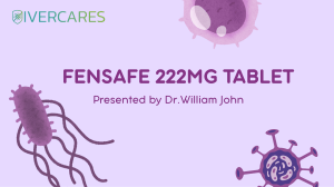 FENSAFE 222MG Tablet: Parasite Health Education