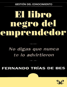 El libro negro del emprendedor - Gu&iacute;a de emprendimiento
