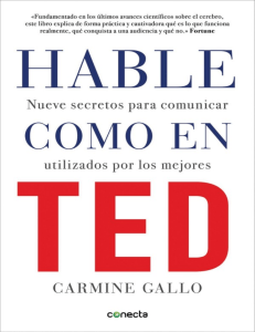Hable como en TED: Secretos de comunicaci&oacute;n efectiva