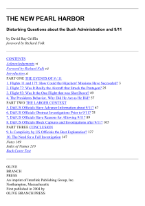 The New Pearl Harbor: 9/11 & Bush Admin Questions