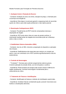 Modelo de Treinamento em Primeiros Socorros: Guia de Procedimentos Essenciais