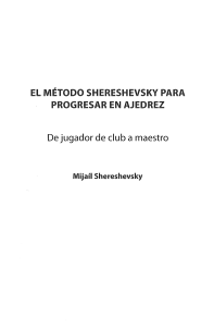 El m&eacute;todo Shereshevsky para progresar en ajedrez