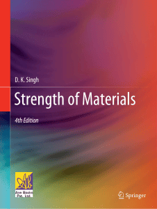 Strength of Materials 4th Edition by D.K. Singh