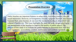 Public Bench Evaluation in Georgetown, Guyana
