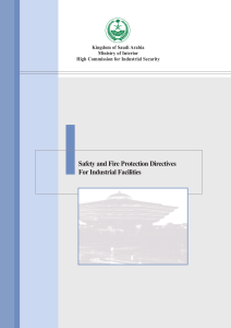 Safety and Fire Protection Directives for Industrial Facilities