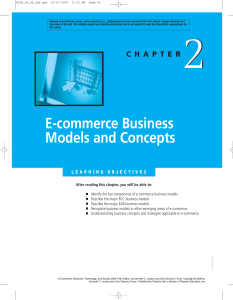 E-commerce Business Models and Concepts Chapter 2