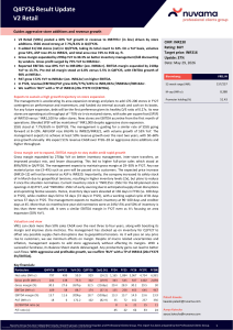 V2 Retail Q4FY26 Result Update: Buy Rating, 37% Upside