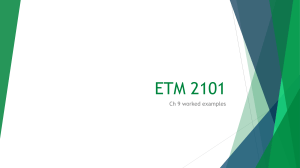 ETM 2101 Ch 9 Worked Examples: Centroids & Moment of Inertia