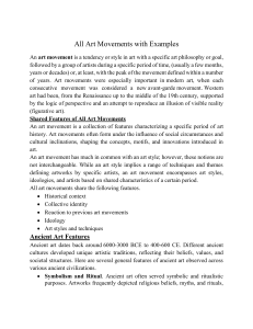 All Art Movements with Examples: Definitions & Key Movements