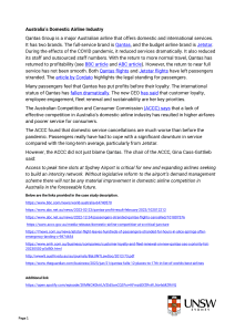 Australia's Domestic Airline Industry: Qantas & ACCC Analysis