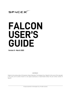SpaceX Falcon User's Guide (March 2025)