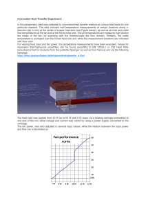 Convection Heat Transfer Experiment Lab Assignment