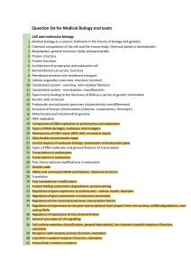 Medical Biology Oral Exam Question List