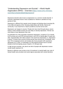 Understanding Depression and Suicide: WHO Overview