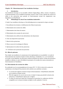 Cours Dimensionnement Installation &Eacute;lectrique ISET Siliana