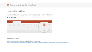 Claude by Anthropic for PowerPoint Add-in Guide
