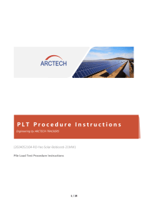 Pile Load Test Procedure Instructions