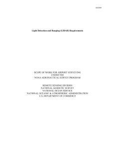 NOAA LIDAR Requirements for Airport Surveying