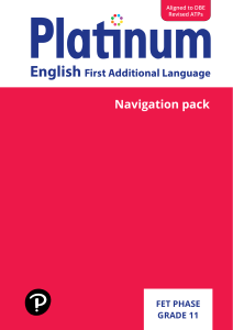 Platinum English FAL Grade 11 Navigation Pack