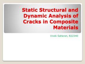 Static & Dynamic Analysis of Cracks in Composite Materials