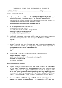 Examen Final Fen&oacute;menos de Transporte