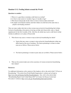 Feeding Infants Around the World: A Study Guide