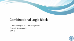 Combinational Logic Block - CS-887 Principles