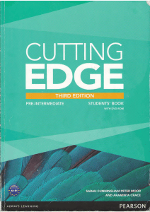 Cutting Edge Pre-Intermediate Students' Book Third Edition