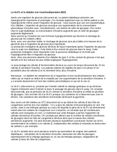 GLP-1 et le diab&egrave;te de type 2 (NID)