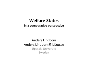 Welfare States in Comparative Perspective