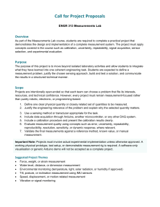 ENGR 313 Project Proposal: Measurements Lab